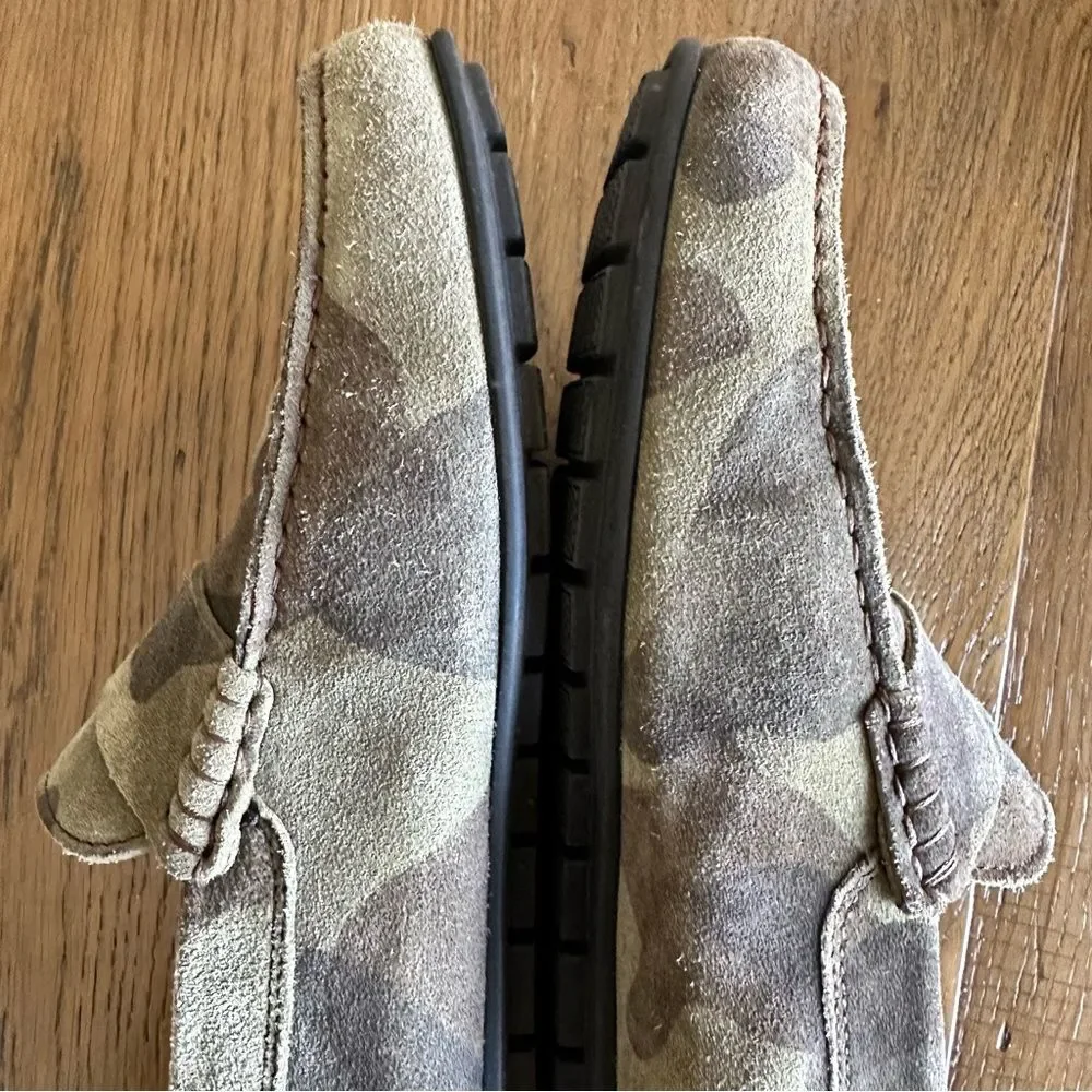 Russell & Bromley men’s camo print suede slip ons, loafers, driver Men's EU 41.5